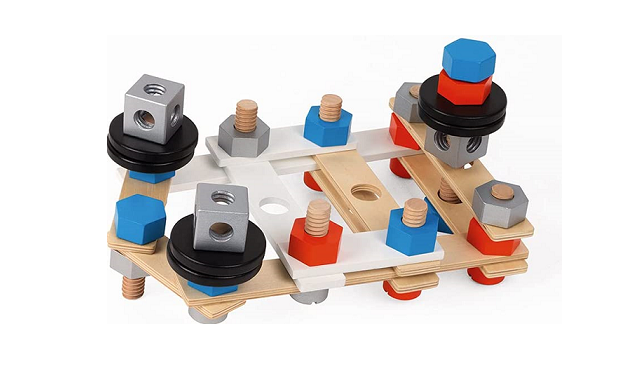 Zestaw konstruktora Janod Niebieski - 50 elementów